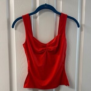 Red Sleeveless Women's Top